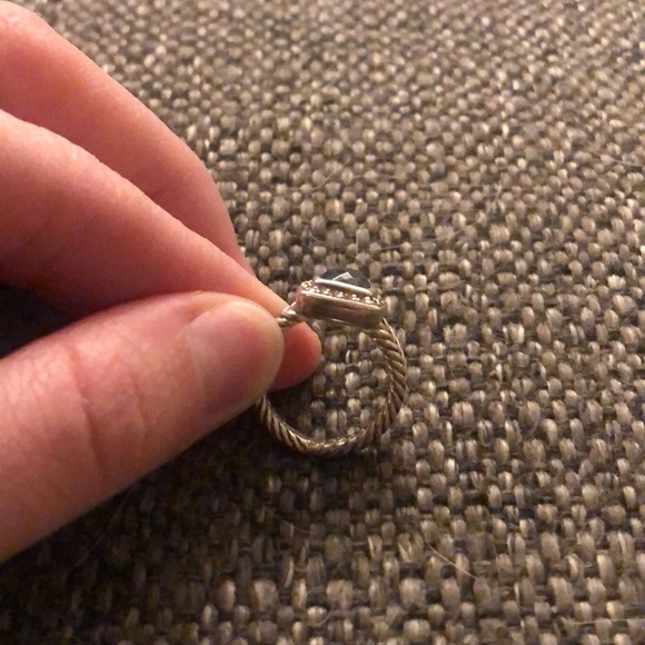 David Yurman Petite Albion Ring- Hematite - Picture 2 of 4